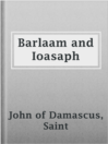 Imagen de portada para Barlaam and Ioasaph